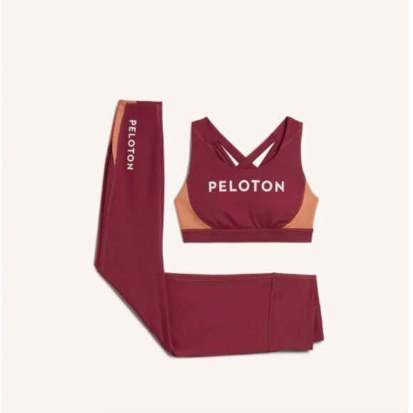 Peloton Move Mission Colorblock Strappy Bra Leggings Set - Picture 2 of 13